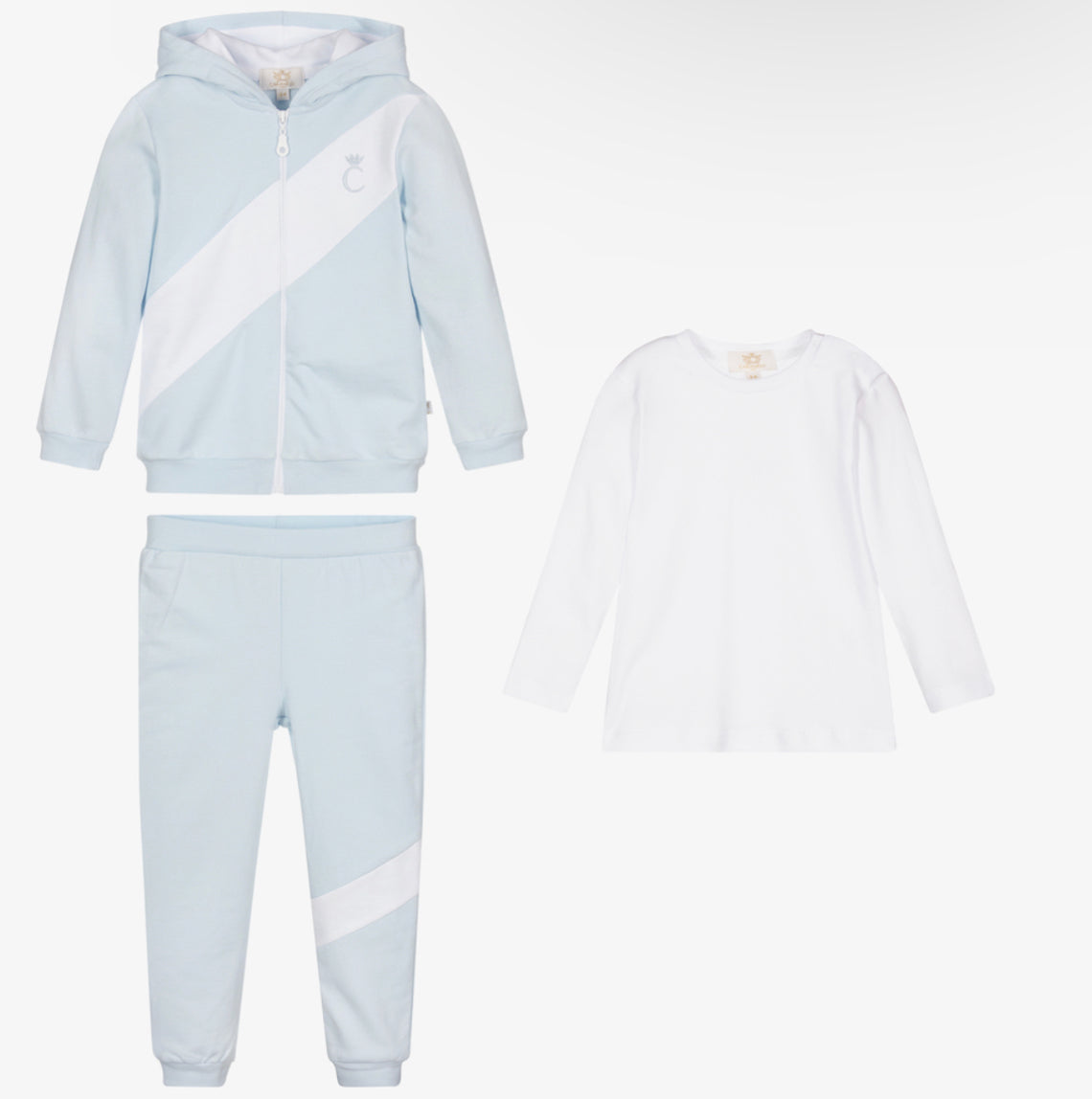 Caramelo AW23 Boys 3 Piece Hooded Tracksuit in Blue - 103156