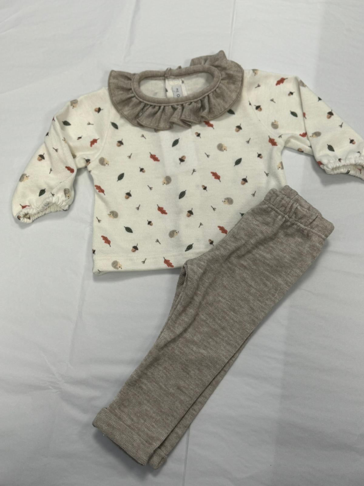Calamaro Baby Girls Two Piece Autumn Set
