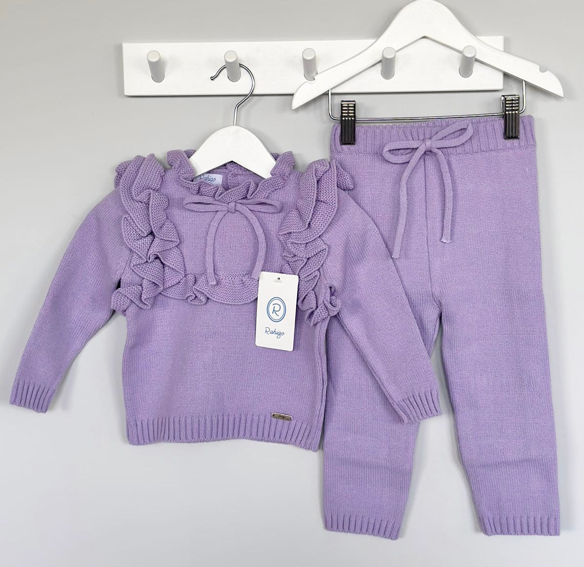 Rahigo AW23 Girls Ruffle Tracksuit in Lilac - 232134