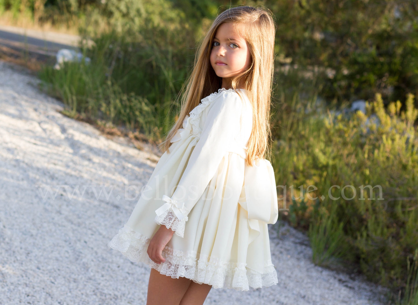 The Valencia Collection Dress in Cream