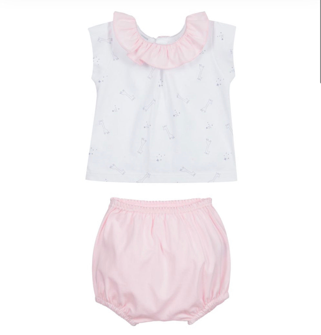 Babidu Giraffes Collection - Frill Neck Jam Pants Sets