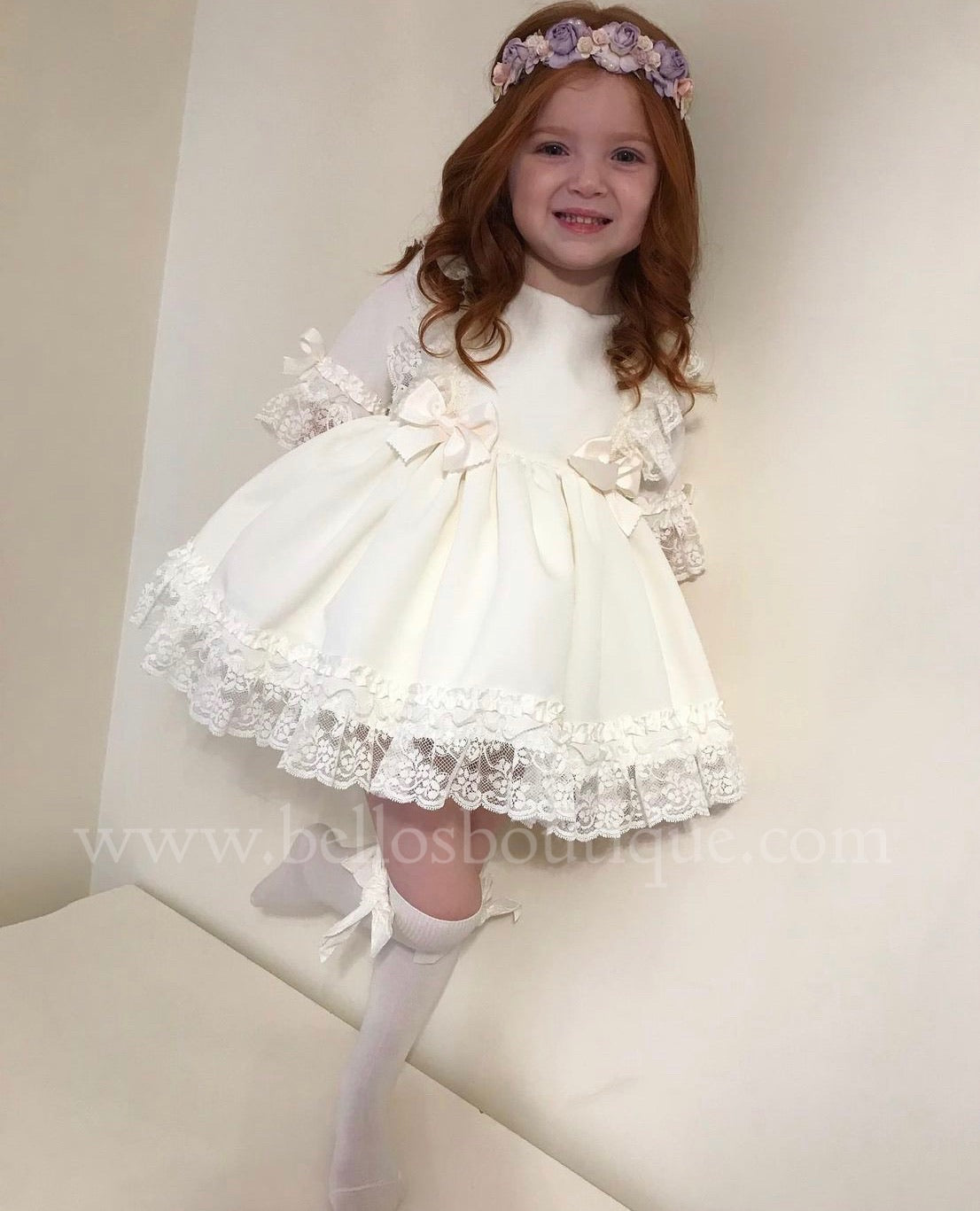 The Valencia Collection Dress in Cream