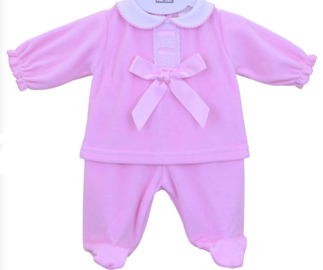 Pink Bow Two Piece Set
