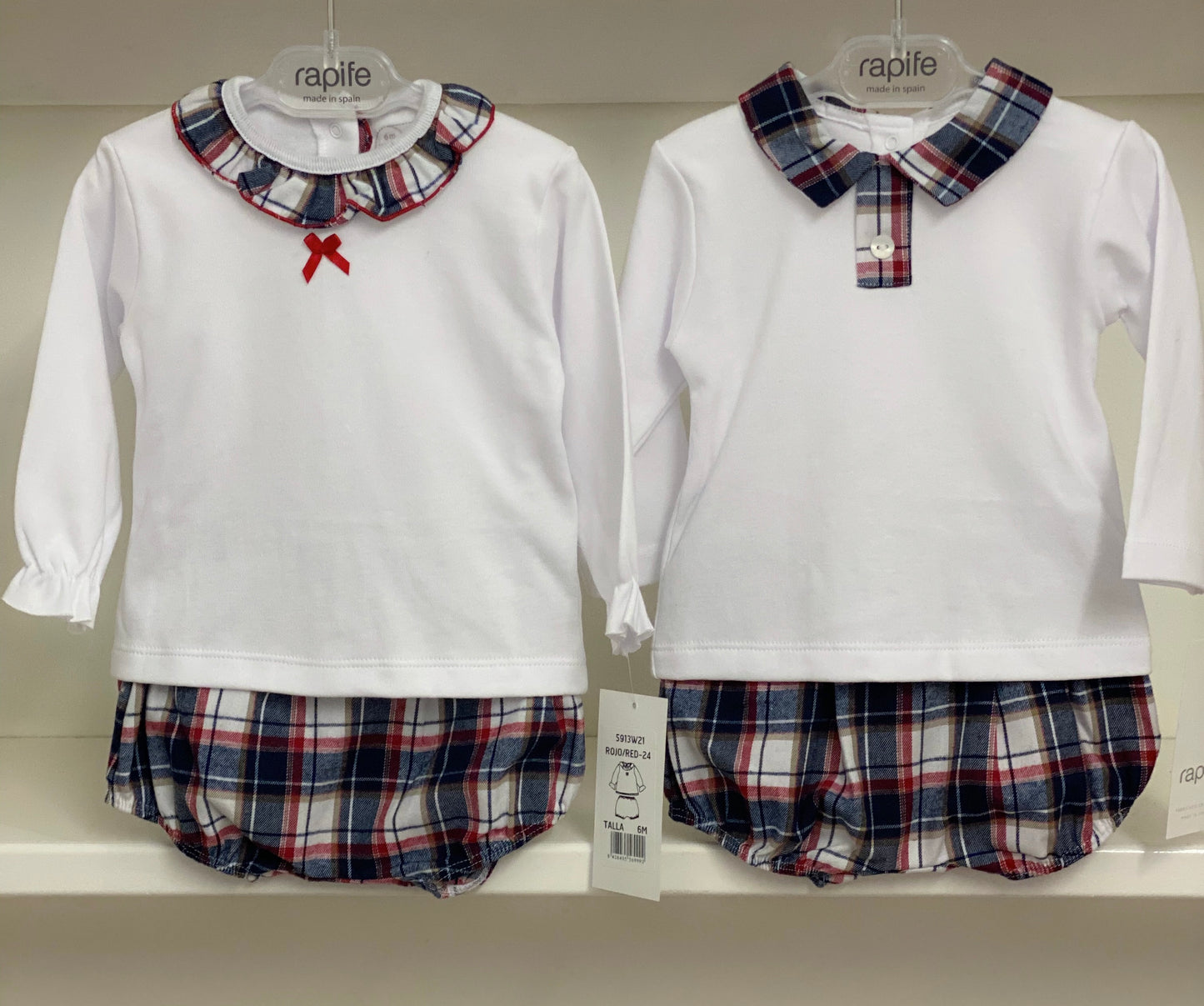 Rapife Tartan 2 Piece Girls Pants Set - 5913