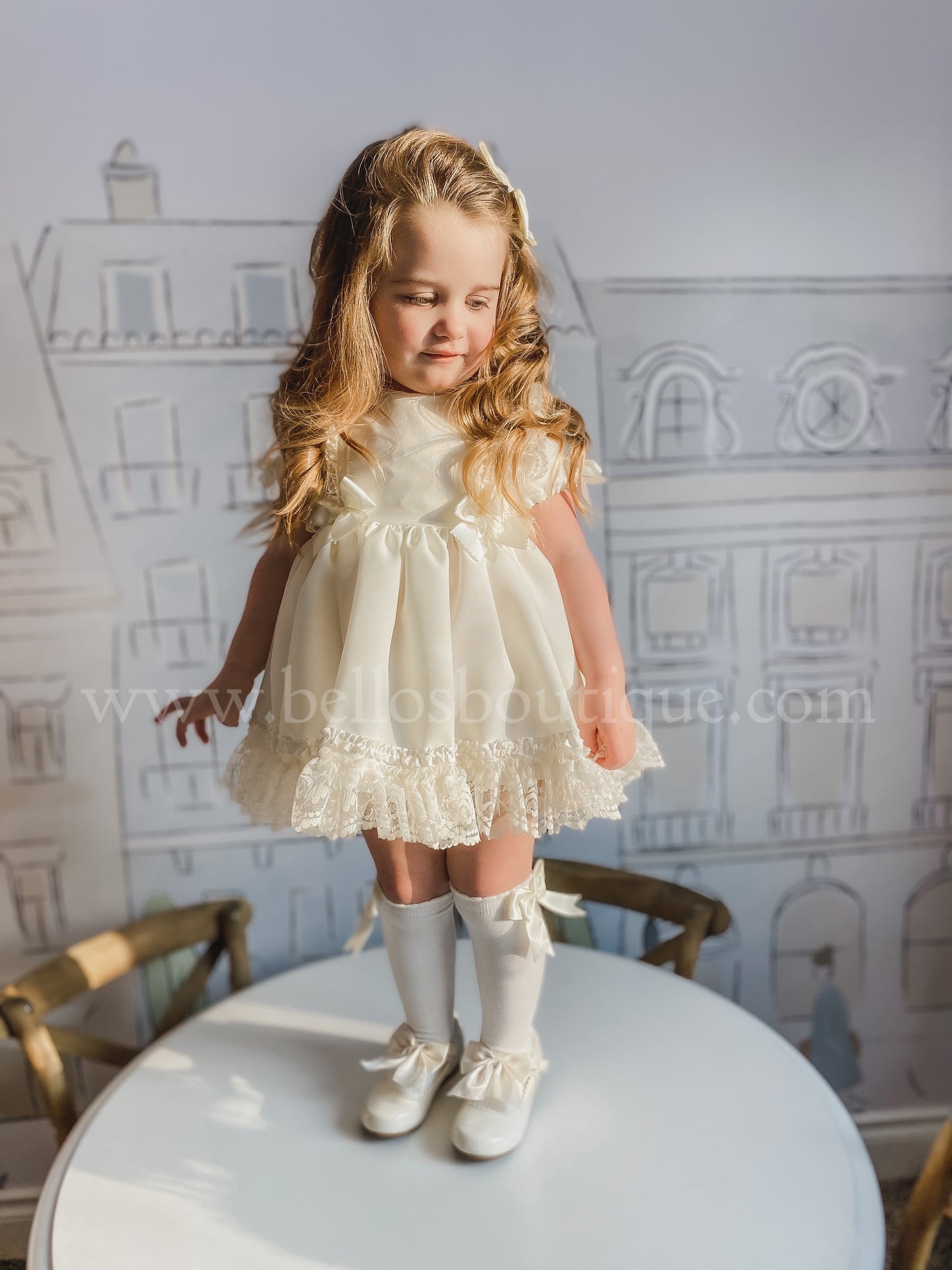 The Valencia Collection Dress in Cream