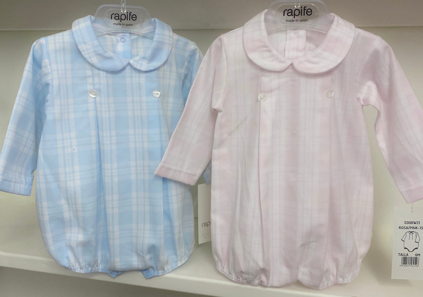 Rapife Romper Pink Check - 5008