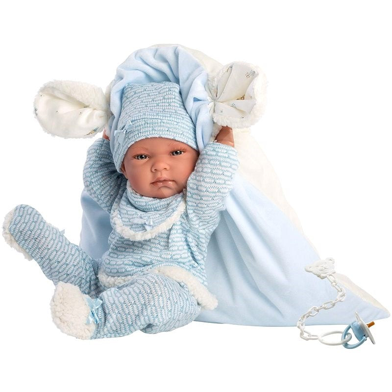 Llorens Spanish Doll with Cushion & Accessories Blue