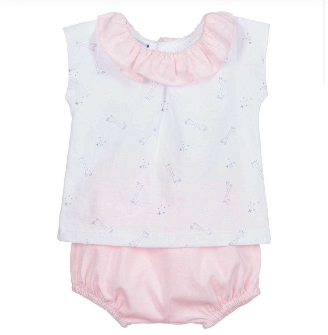 Babidu Giraffes Collection - Frill Neck Jam Pants Sets