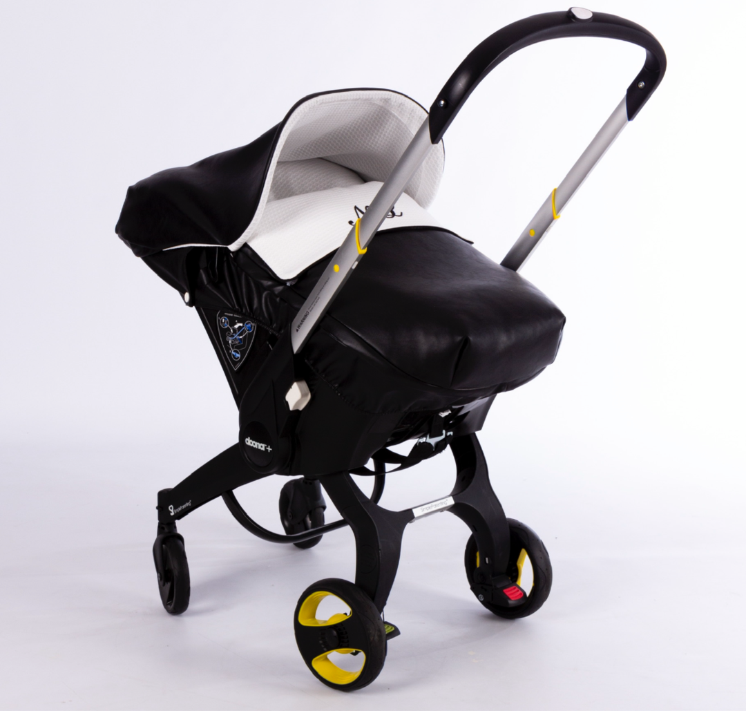 Spanish Car Seat Footmuff & Hood Universal or Doona - Pompas Nube Luna