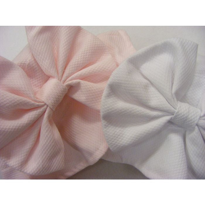 Girls Waffle Sun Hat with Bow in Pink