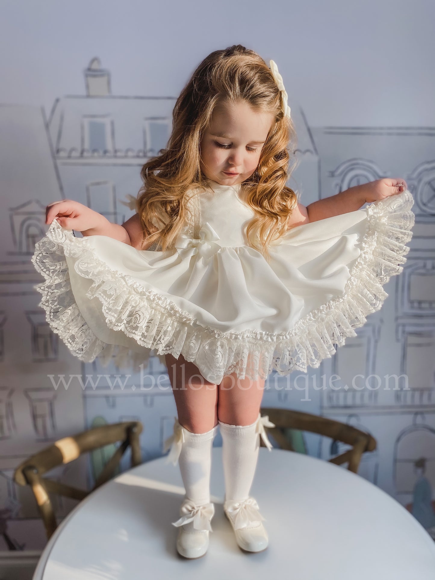 The Valencia Collection Dress in Cream