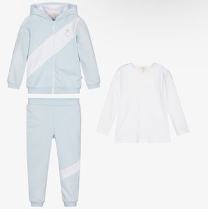 Caramelo AW23 Boys 3 Piece Hooded Tracksuit in Blue  - 103156
