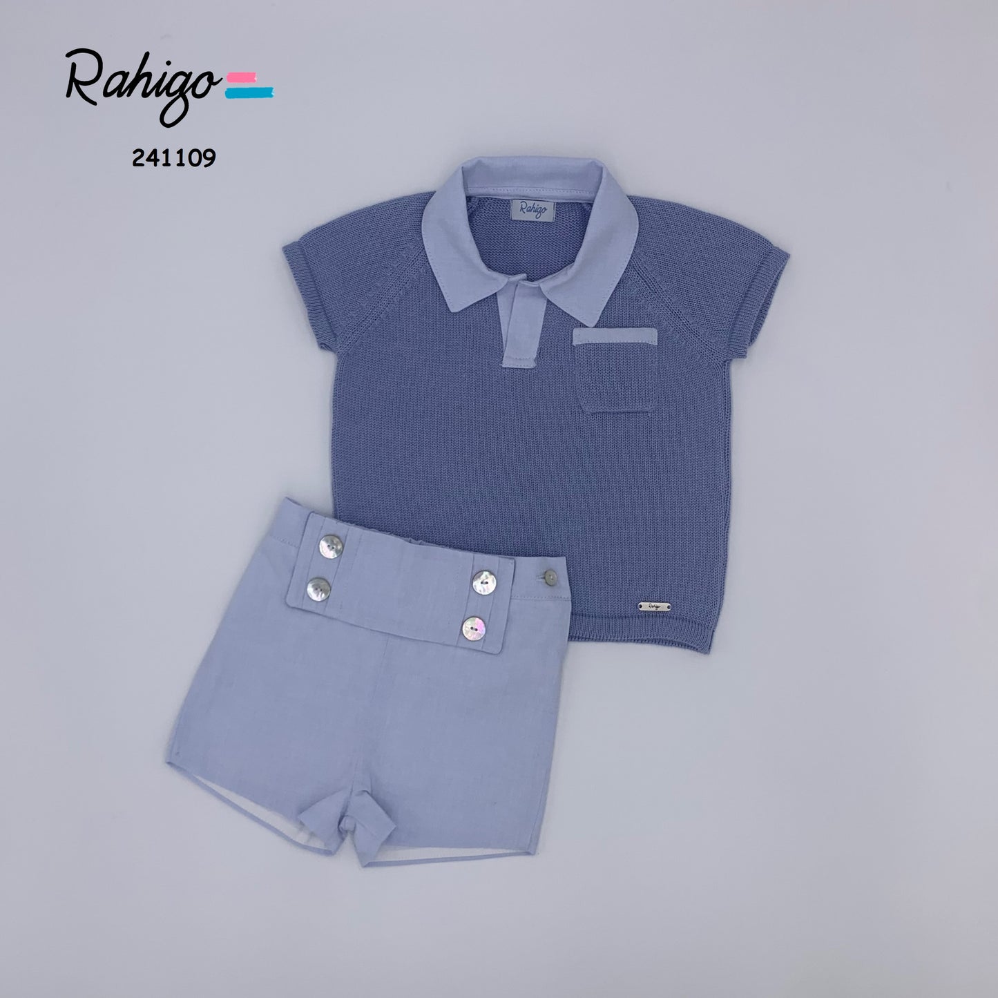 Baby Boys Sky Blue 2 Piece Jumper Set