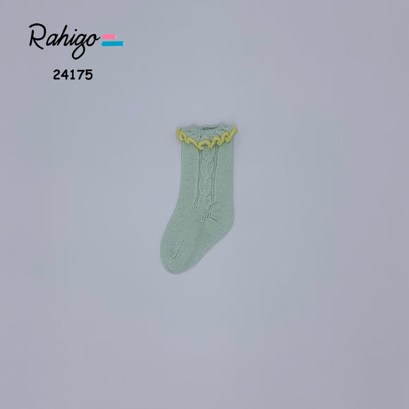 Rahigo SS24 Salmon & White socks - 24175