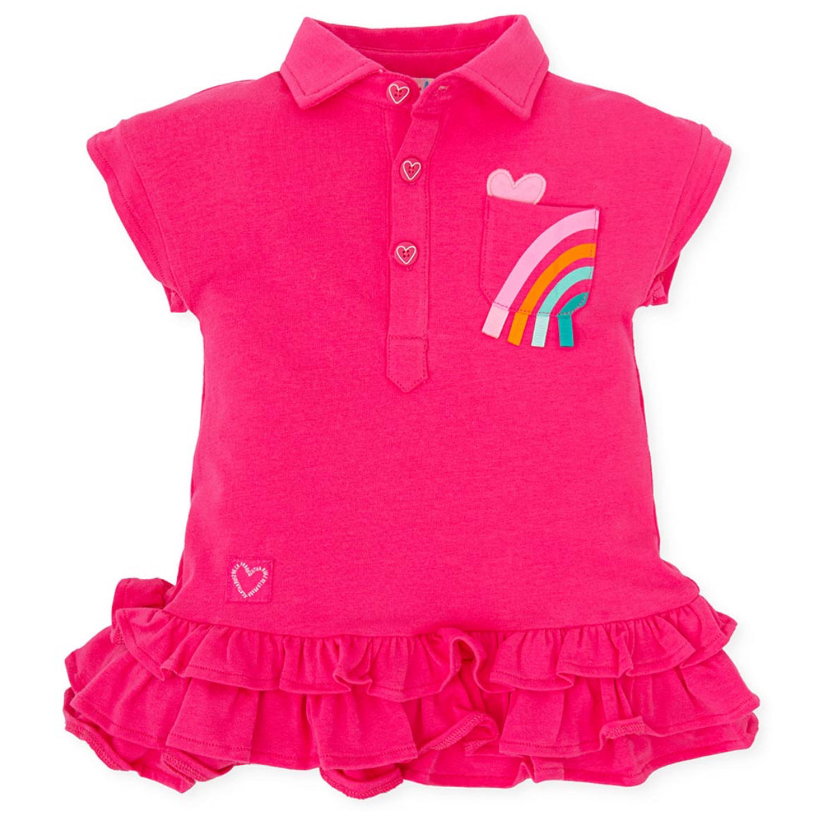 Agatha Ruiz De La Prada Polo Ruffle Dress - Fucshia Pink