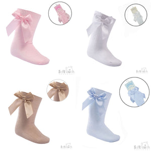 Girls Knee high Bow Socks
