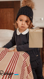 Rahigo AW23 Boys Collar Tracksuit in Camel - 232136