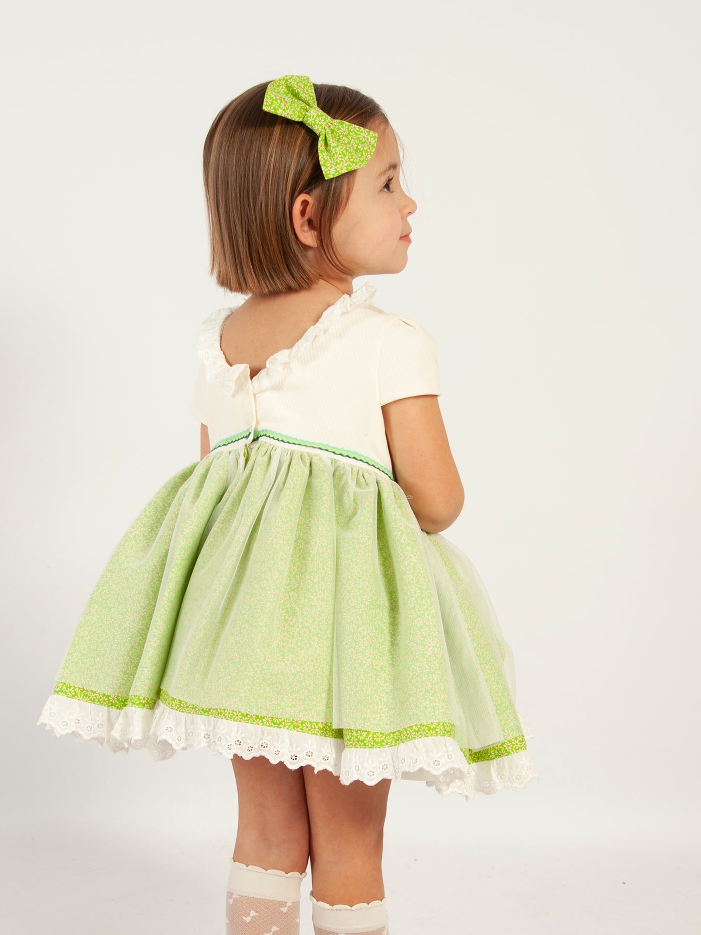 Sonata Green Spring Dress - VE24-27