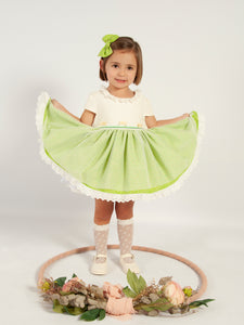 Sonata Green Spring Dress - VE24-27