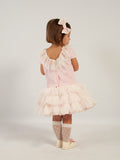 Pink Dress with with tulle skirt - VE24-28