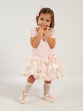 Pink Dress with with tulle skirt - VE24-28