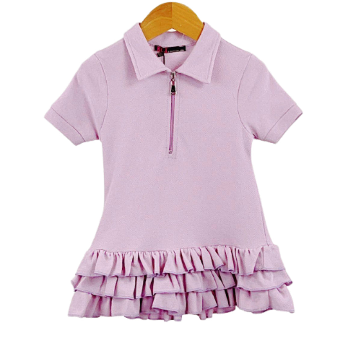 Girls Ruffle Dress in Lilac