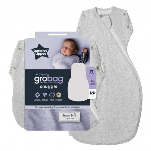 Tommee Tippee Grobag Snuggle 0-4M 1Tog Grey Marl