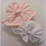 Girls Waffle Sun Hat with Bow in Pink