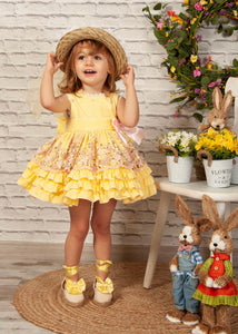 Sonata Lemon/Pink Dress VE22-03