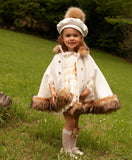Sonata Cream Cape with Camel Soft Fur IN22-15