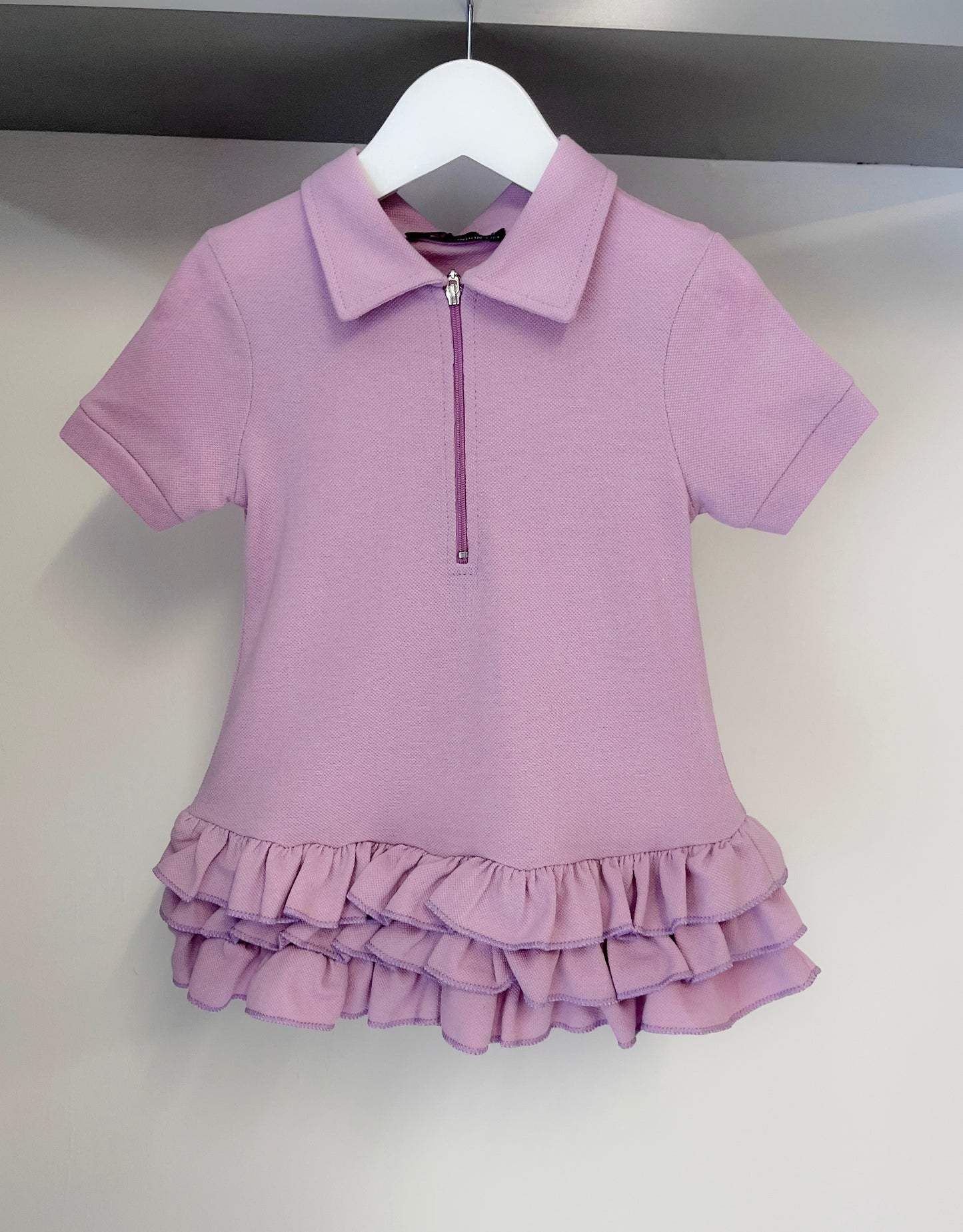 Girls Ruffle Dress in Lilac