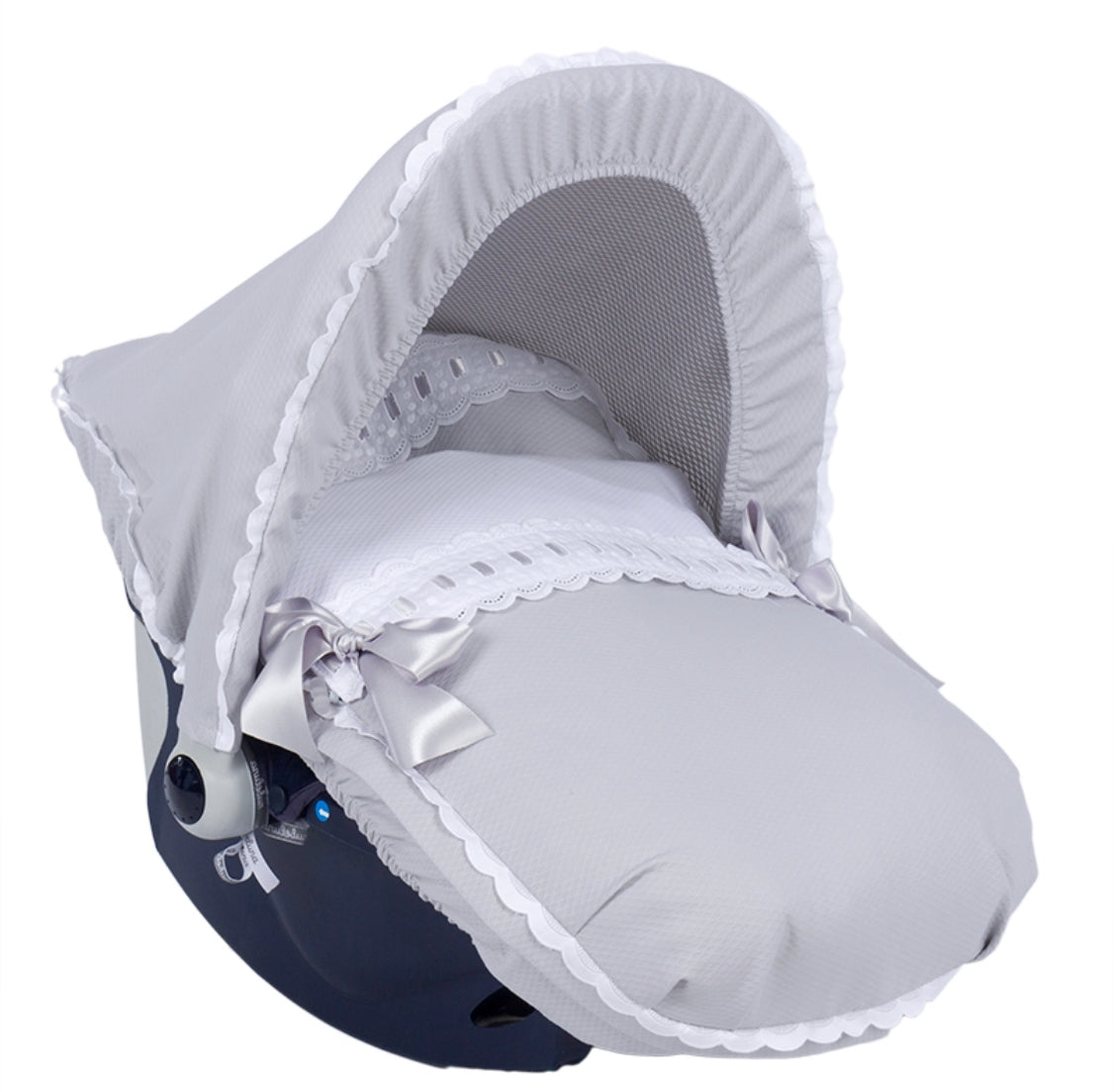 Spanish Car Seat Footmuff & Hood Universal or Doona - Atenas Nube Luna