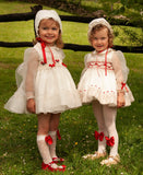 Sonata Flower Smock White Dress IN22-02