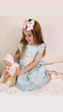 BabyFerr SS23 Floral Mint & Pink Dress