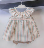 Calamaro SS23 Pastel Stripes Dress Set