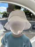 Boys Waffle Bucket Hat in White or Blue