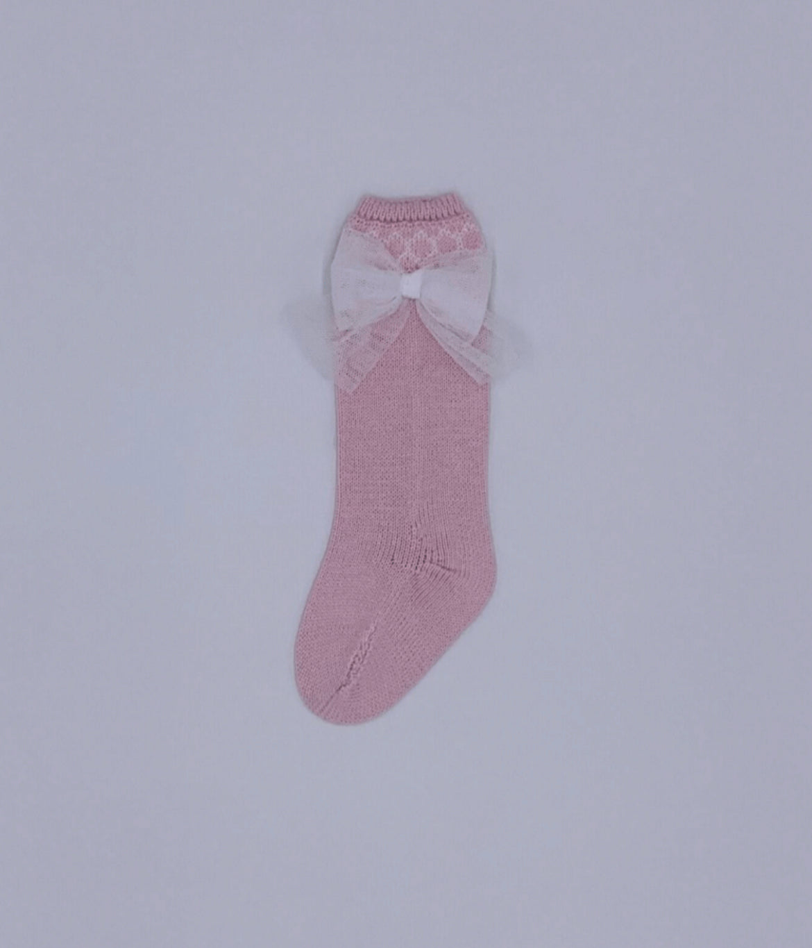Rahigo SS23 Bow socks in Pink/White - 23114