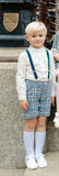 The Valencia Collection Boys Set Blue Check