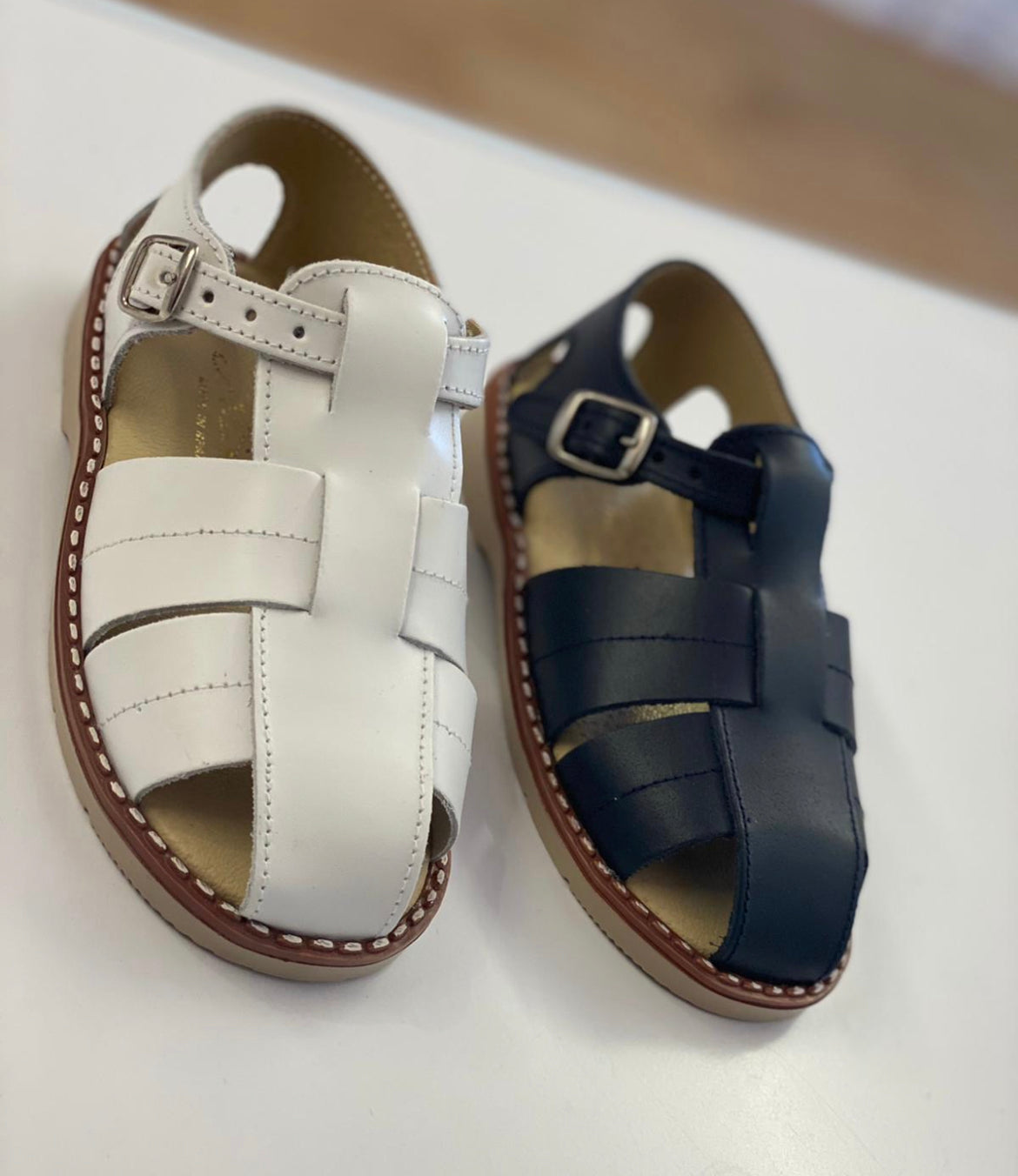 Spanish Boys Sandals Navy