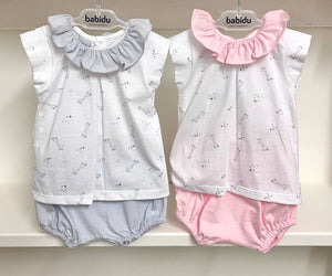 Babidu Giraffes Collection - Frill Neck Jam Pants Sets