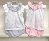 Babidu Giraffes Collection - Frill Neck Jam Pants Sets