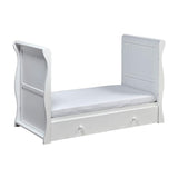 East Coast Nursery Nebraska Sleigh CotBed White