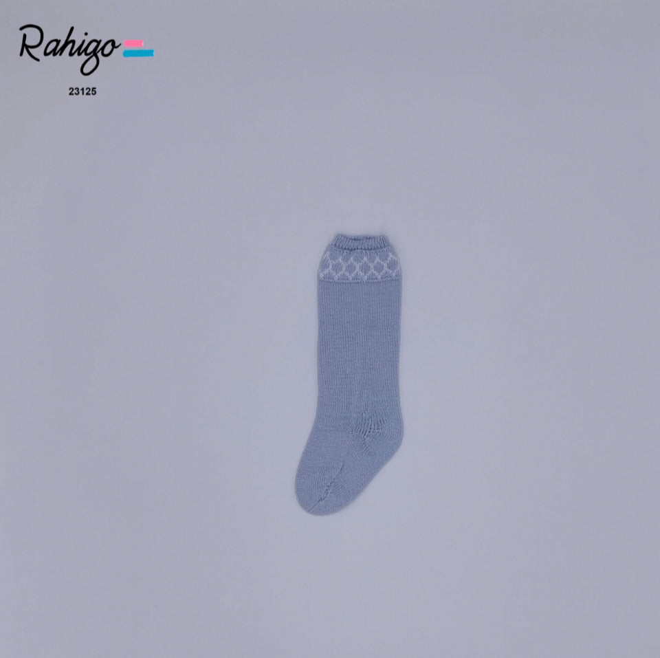 Rahigo SS23 Boys Socks in Blue/White - 23125