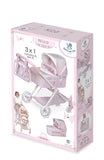 DeCuevas Convertible 3x1 Doll's Pram Niza Collection 80746