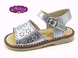 Spanish Girls Sandals Silver