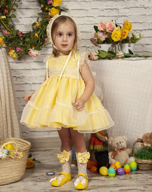 Sonata Smock Lemon Flower Dress PE23 - 10