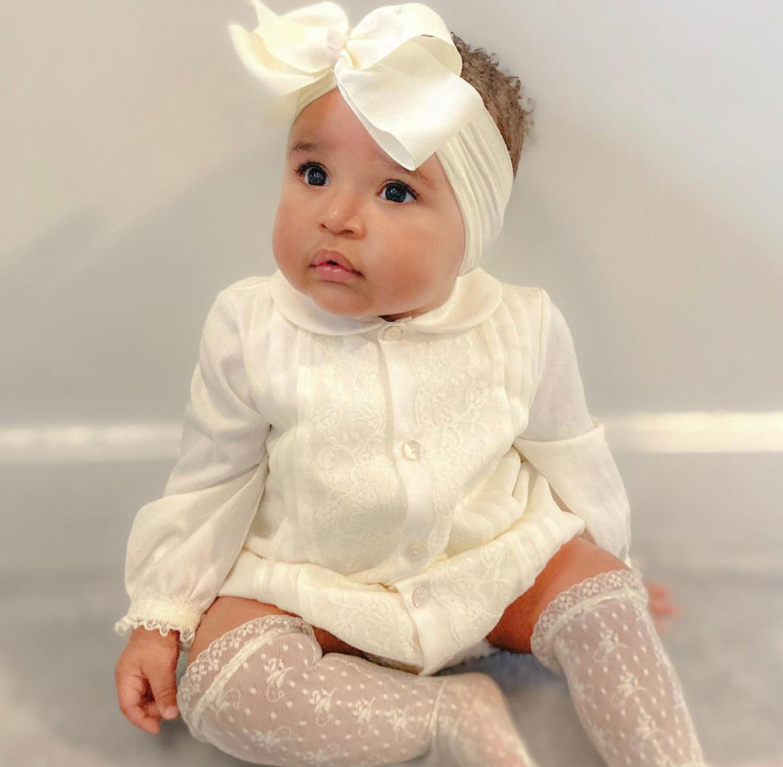 Luxe Romper & Bonnet Set