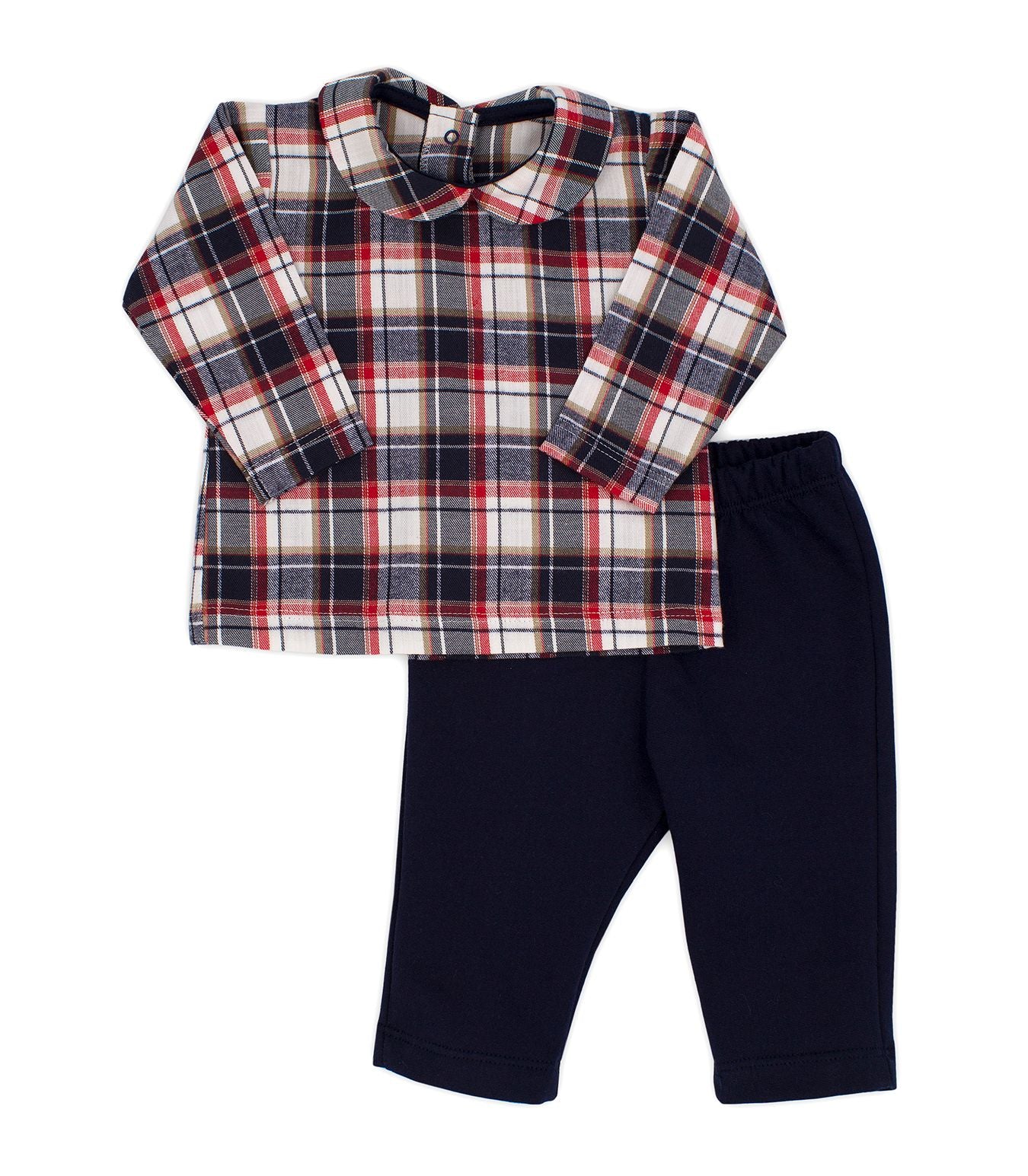 Rapife Tartan 2 Piece Cotton Trouser Set - 5932