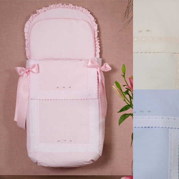 Spanish Carrycot Apron with Inlay - Carla Nube Luna