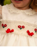 Sonata Flower Smock White Dress IN22-02